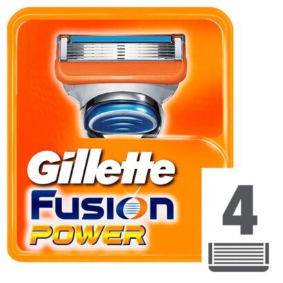 جيليت شفرات حلاقة فيوجن 5 باور 4 قطع Gillette