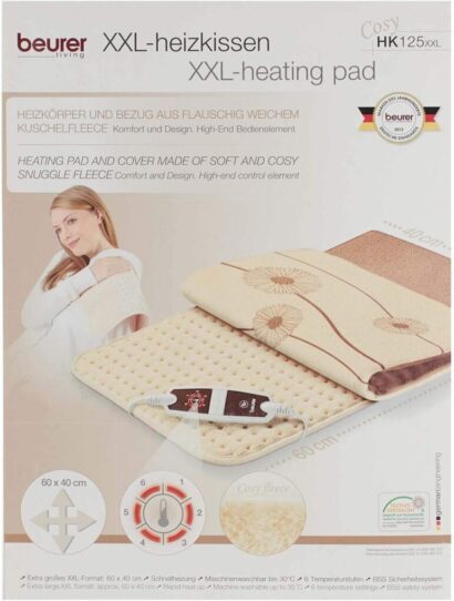 كمادة حرارية كهربائية بيورير كبير جدا Beurer HK 125 heat pad