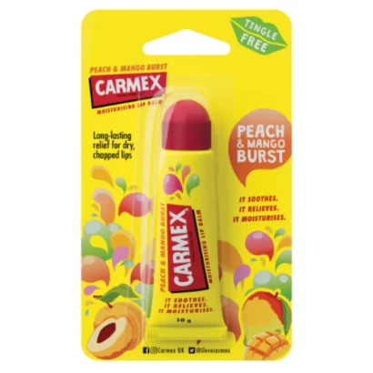 carmex مرطب شفاه كارمكس خوخ و مانجو 10 جرام