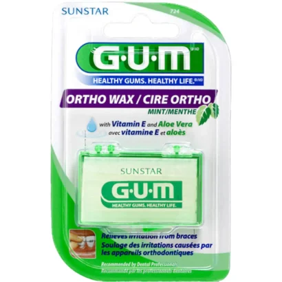 شمع التقويم جام للعناية بالاسنان نعناع GUM ORTHO WAX