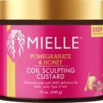 ميلي اورجانيكس كاسترد لفائف الرمان والعسل للشعر من النوع 4، 340 جرام، زيت