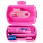 طقم كوريبروكس للسفر وردي